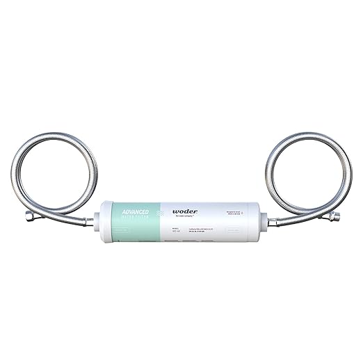 Woder WD-GEN4-2512-DC (New WD-10K-DC) Under Sink Water Filter w Direct Connection to Main Faucet. WQA Certified. Removes Chlorine, Lead, Heavy Metals, Contaminants. USA Made