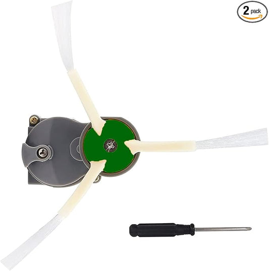 Side Brush Module Motor for iRobot Roomba 500 600 700 800 900 I3 E5 E6 I3 I4 I5 I6 I7 I8 J7 Series Robot Vacuum Cleaner, Replacement Parts (Motor Module + Side Brush)