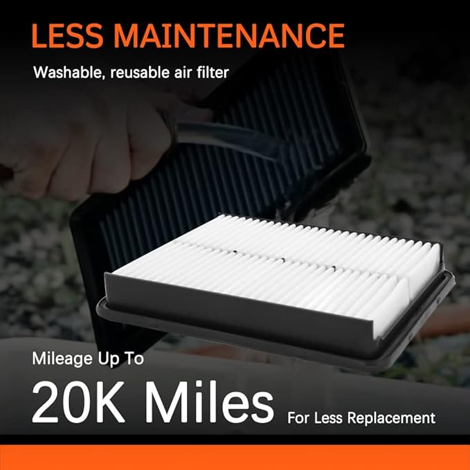 Air Filter, (CA10881) Engine Air Filter Compatible with 2011-14 Hyundai Sonata,Santa Fe (2010-12),Azera (2012-17), 2011-14 Kia Optima,Sorento (2011-13)