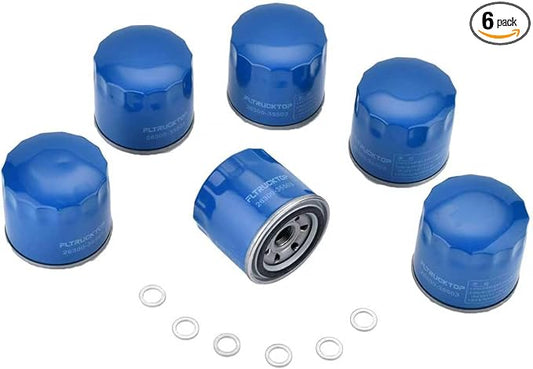 6PCS 26300-35503 21513-23001 Engine Oil Filter and Drain Plug Gasket fits for hyundai Elantra Santa Fe Sonata Accent Kona and Kia Forte Forte5 1997-2024 Replaces 26300-35504 MZ690116