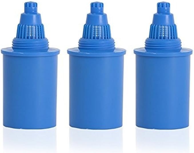 Alkaline Water Replacement Filter 3 Pieces - Pioneer in the Market WellBlue Compatible with many Brands (Light Blue)