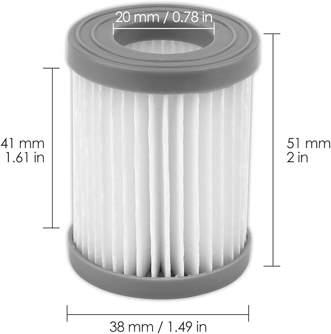 (8 Pack) M320 Replacement HEPA Filters Compatible with Lefant M320/ M320G Robot Vacuum Cleaner, Filter Kit, Filters Accessories Kit, Upright Filter, Canister Filters, Vacuum Filter