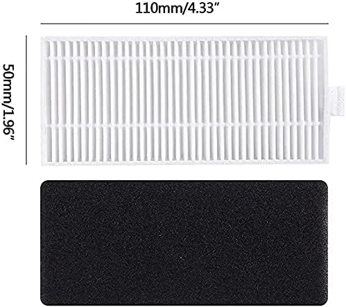 20Pcs Main Brush Mop Cloth Filter Side Brush Compatible with Neatsvor X500/600 Pro Tesvor X500 Pro T8 M1 Vacuum Cleaner