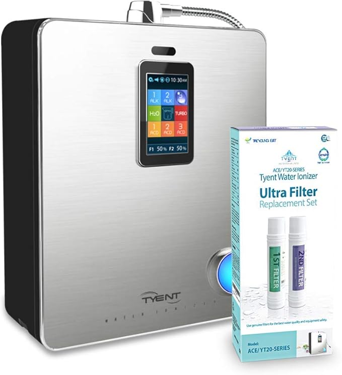 Authentic Tyent - Ultra Filter Replacement - Compatible with ACE-11 or ACE-13 Model Water Ionizer - High-Performance Filtration - Pure, Clean Drinking Water - Premium Carbon Block Filters Made in USA