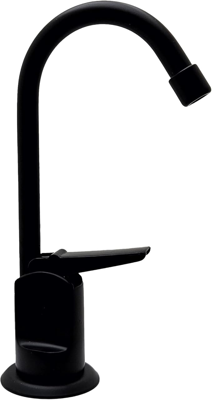 Westbrass D203-NL-62 6" Touch-Flo Style Pure Cold Water Dispenser Faucet, Matte Black