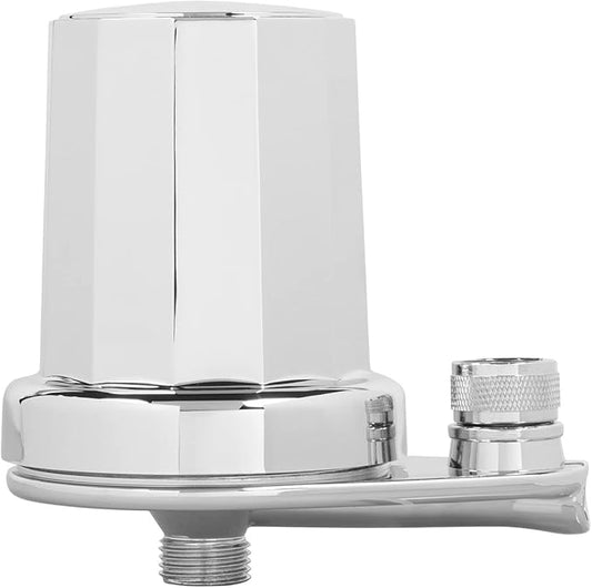 GE Shower Filtration System, Removes Chlorine, Easy to Install to an Existing Shower Head Tool Free in Minutes, Filter Included, Replace Filter (FXSCT) Every 6 Months, GXSM01TBL