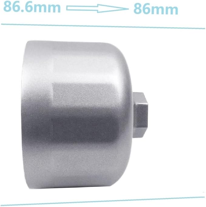 Oil Filter Wrench for BMW VOLVO with Cartridge Oil Filter Housing Caps, 86mm 86.4mm 86.5mm 86.6mm 4 in 1 Oil Filter Removal Tool for Oil Change