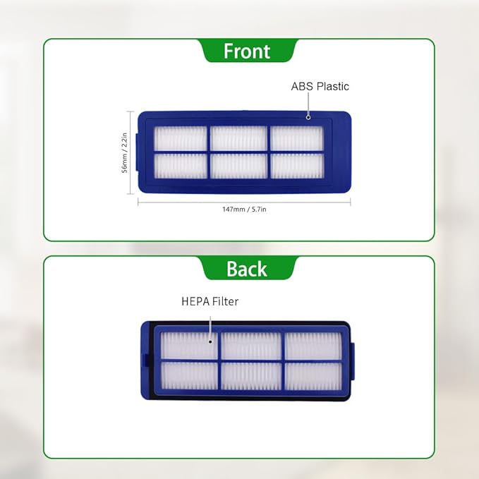 Neutop Replacement Filters Compatible with eufy RoboVac 11S Max, 30C Max, G30, G30 Edge/Hybrid/Verge, G10, G20, Robot Vacuum Parts Accessories, 4-Pack.