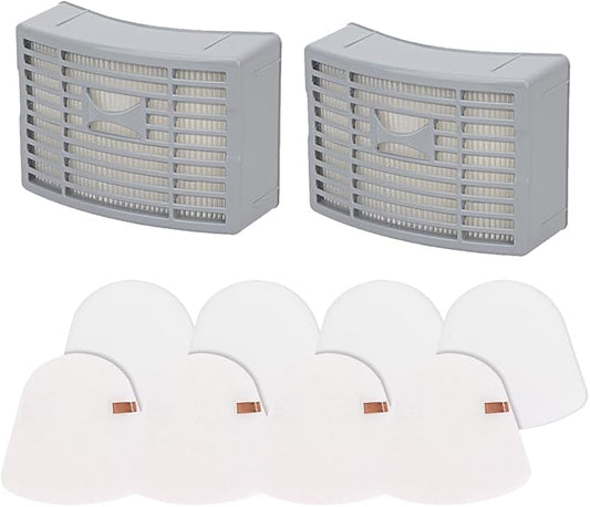 Vacuum Filters Replacement for Shark Powered Lift-Away DLX NV580 Series NV581, NV581Q, NV585, NV586, 2 HEPA Filter, 4 Foam & 4 Faux Felt Filters - Compare to Part # XFFT580 & XHEP580
