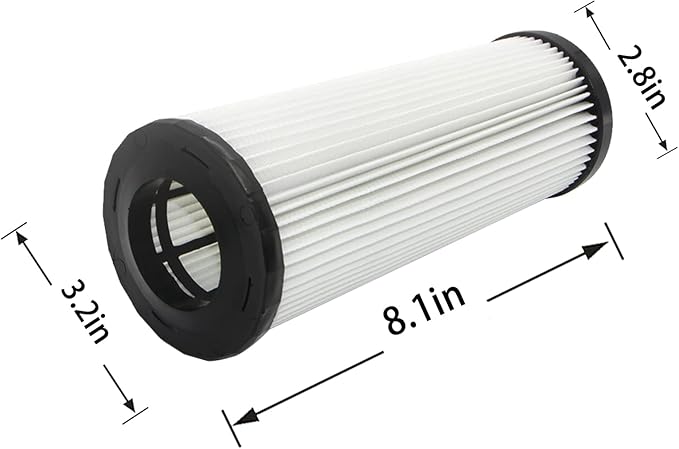 F1 HEPA Filter Compatible with Dirt Devil Bagless Upright Cleaner Models Extra Lite, Breeze, Featherlite, Jaguar, Platinum Force Vision, Scorpion and Vision (2 Pack)