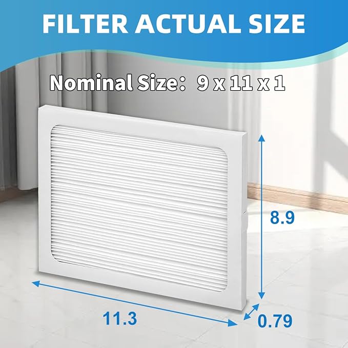 9 x 11 x 1 UA 65H Compact 2 Compact70 Replacement Dehumidifier Filter MERV 13 Compatible with Santa Fe Element dehumidifier Models 2 Packs
