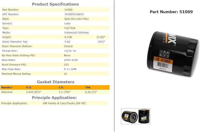 WIX Spin-On Lube Filter