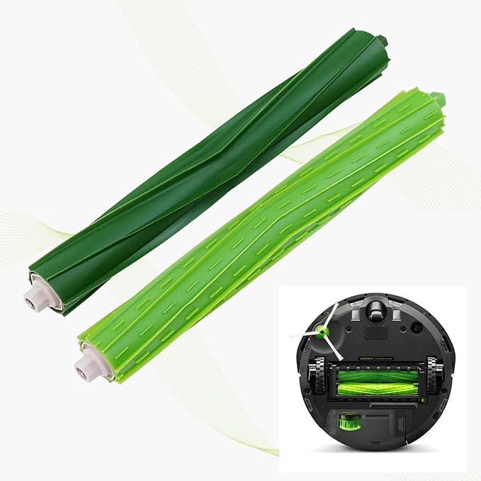 Replacement Parts for irobot Roomba i,e&j Series,i3 i3+ i4 i6 i6+ i7 i7+ i8 i8+ E5 E6 E7 Vacuum Cleaner,Replenishment kits Accessories 2 Set Rubber Brushes,10 HEPA Filters,10 Side Brushes