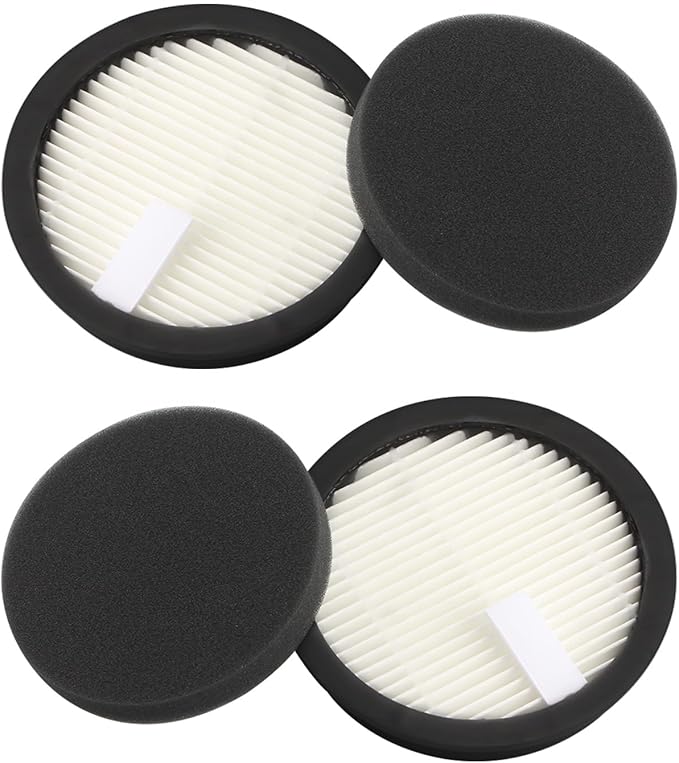 (2 Pack) Replacement HEPA & Sponge Filters Compatible with AceVac 11 Cordless Vacuum Cleaner - Washable & Reusable Vacuum Filter Parts Accessories
