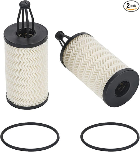 2 Pcs Engine Oil Filter Compatible With Mercedes-Benz Vehicle C, CLS, E, CLE, S, ML, SL Series, Replace #2761800009