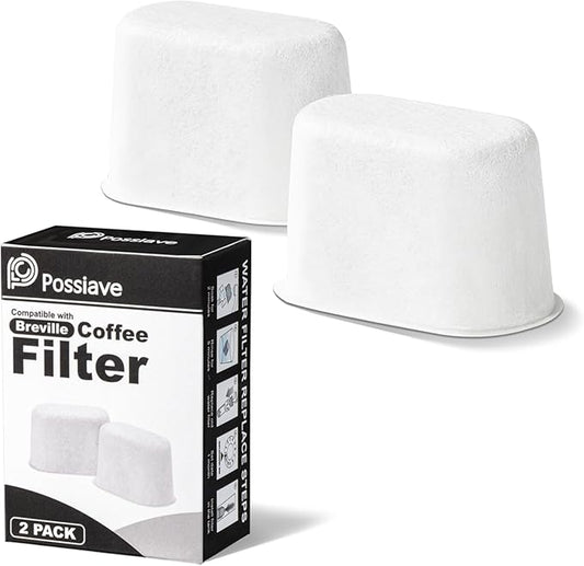 2-Pack Charcoal Breville Filters for Espresso Machines, Breville Espresso Machine Water Filter Replacements