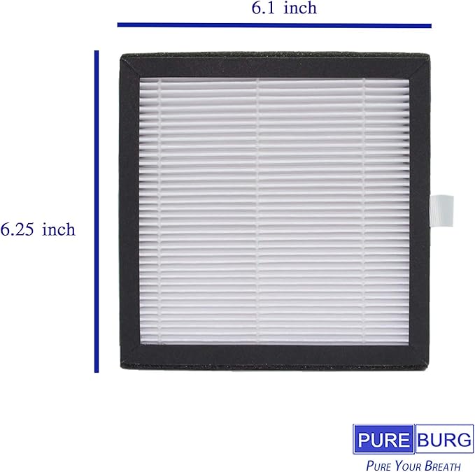 PUREBURG Replacement Filter Compatible with Afloia AQ8 Q8 & Honati Hysure Q7,Tenergy Sorbi 2-in-1 Dehumidifier (1000ML), 3-Pack HEPA