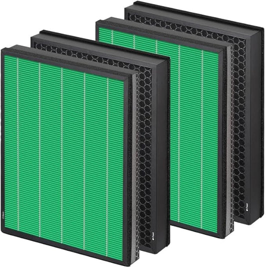 2 Set 400/400S Replacement Filter Compatible with Coway AIRMEGA Max2 400 400S 400(G) 400S(G) Air Purifier, Max2 Green True HEPA and Active Carbon Filter Set, AP-2015-FP