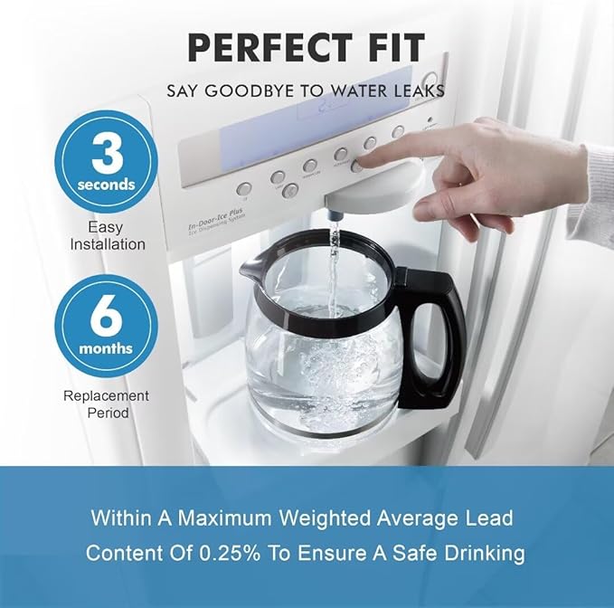 Replacement for Frigidaire ULTRAWF, Pure Source Ultra, Kenmore 9999, 469999, 46-9999, A0094E28261 Refrigerator Water Filter - Pack of 1 (Height 11 inches)
