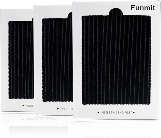 Funmit Refrigerator Air Filter Replacement Compatible with Frigidaire PAULTRA Pure Air Ultra and Electrolux EAFCBF Fridge Replace 242061001, 242047801, 242047804-3 Pack