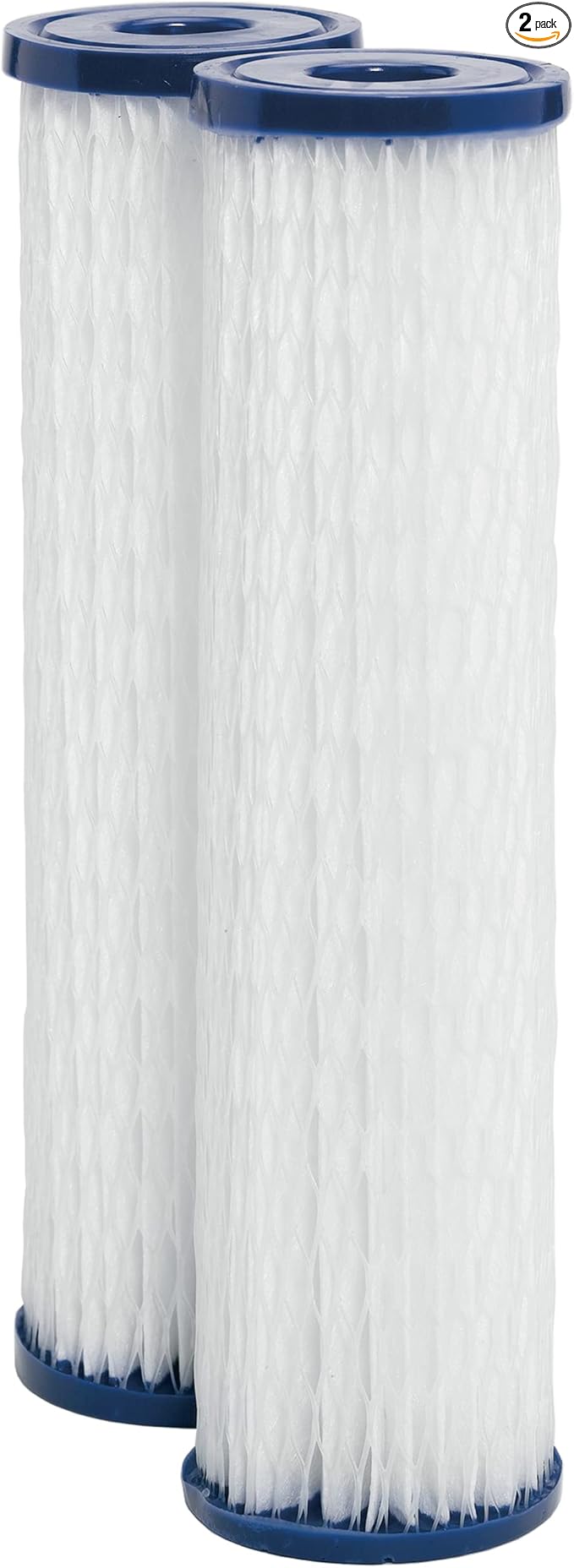GE FXWPC Whole House Water Filter, Replacement for Water Filtration System, NSF Certified: Reduces Sediment, Rust & Other Impurities from Water, Replace Every 3 Months for Best Results, 2 Filters