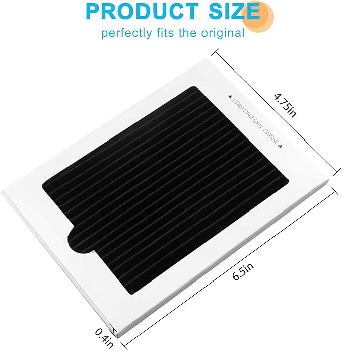 SEISSO Refrigerator Air Filters Replacement Compatible with Frigidaire PAULTRA Pure Air Ultra, EAFCBF Air Filter for Electrolux - Reduce Odors with Activated Carbon Technology - Part 242061001-3 Packs