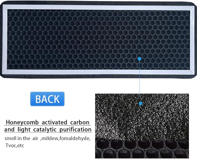 Fits 2020-2025 Tesla Y-Type External Air Conditioning Filter Intake Air Filter Biochemical Filter with Activated Carbon 1658375-00-A 4-piece set