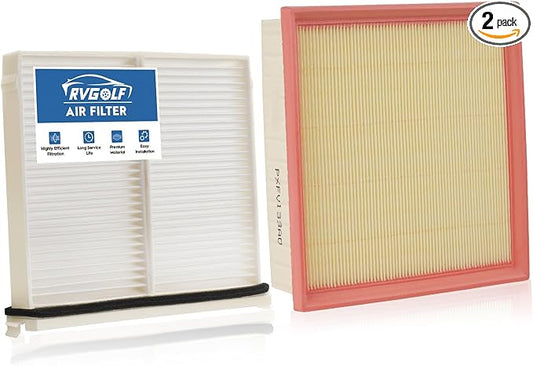 Engine+Cabin Air Filters Kit Fit for 2024-2026 Mazda CX-90 CX90, 2025-2026 CX-70 CX70 Engine Air Filter Set Automotive Accessories Replacement PXFV133A0 KR9P-61-J6X