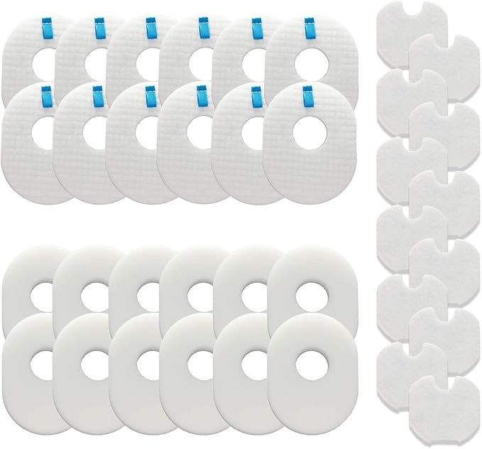Lemige Vacuum Filters Replacement for Shark Rocket HV300, CS100, CS110, HV301, HV302, HV303, HV305, HV308, HV310, UV450, 12 Foam Filters + 12 Felt Filters + 12 Post-Filters, Compare to Part XFFV300