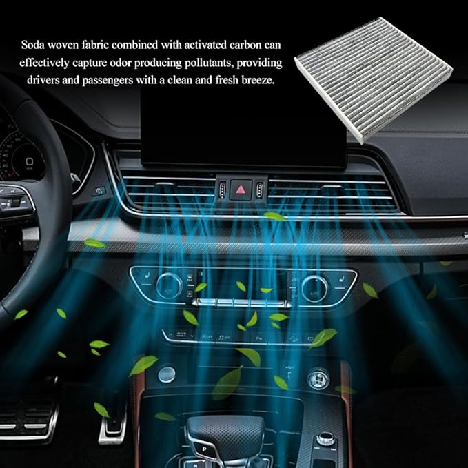 CF10134 Cabin Air Filter includes Activated Carbon, Automotive Replacement Passenger Compartment Air Filters, Car Accessories Auto Compartment Filters Replaces for Civic Accord TLX RDX