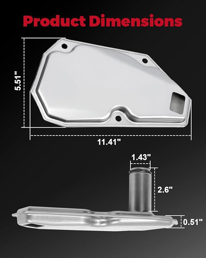 Transmission Oil Filter kit Compatible with NISSAN SENTRA 2013-2019|NISSAN VERSA 2014-2019 313973JX0A,3172804X0B,3172804X0C,317283JX0A,317283JX0B,317283JX0C,317283XX0A, 317283XX0B