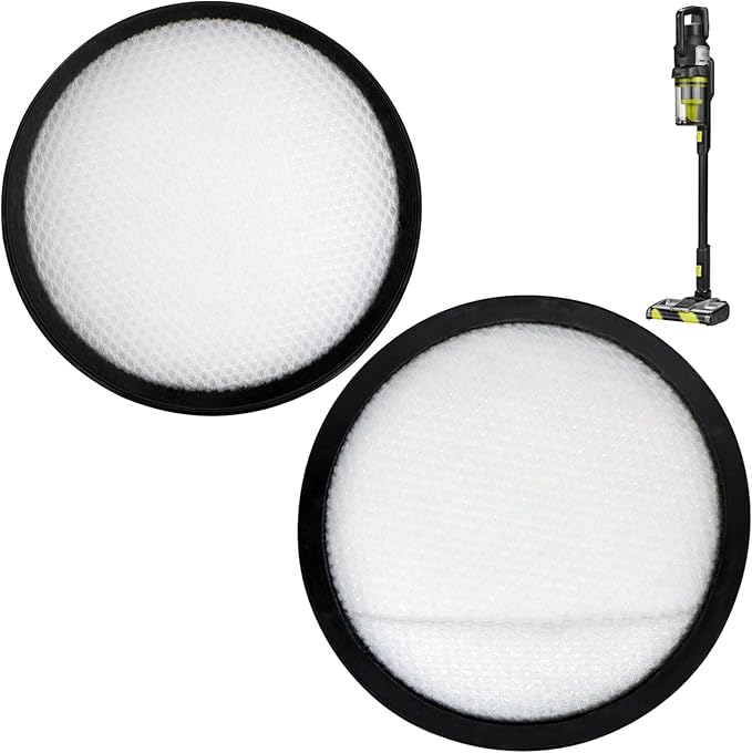 2-Pack Vacuum Filters Replacement for Ryobi PBLSV719K/PBLSV719B/PBLSV718K 18V ONE+HP Cordless Handheld Vacuum, Model # A32SV718K2