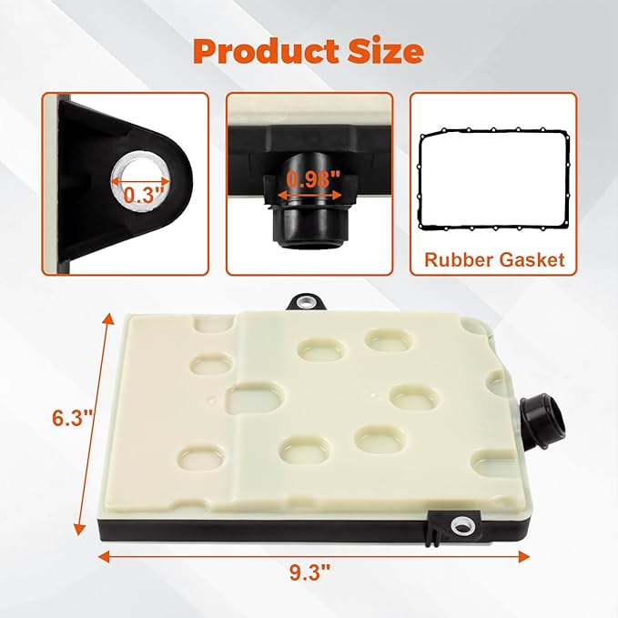 Transmission Filter 10R80 Ten Speed Compatible with Mustang Expedition Explorer F150 Ranger Transit 150 250 350 Navigator Aviator Replace FT202 HL3Z7A098A HL3P7G186CA L1MZ7A098A