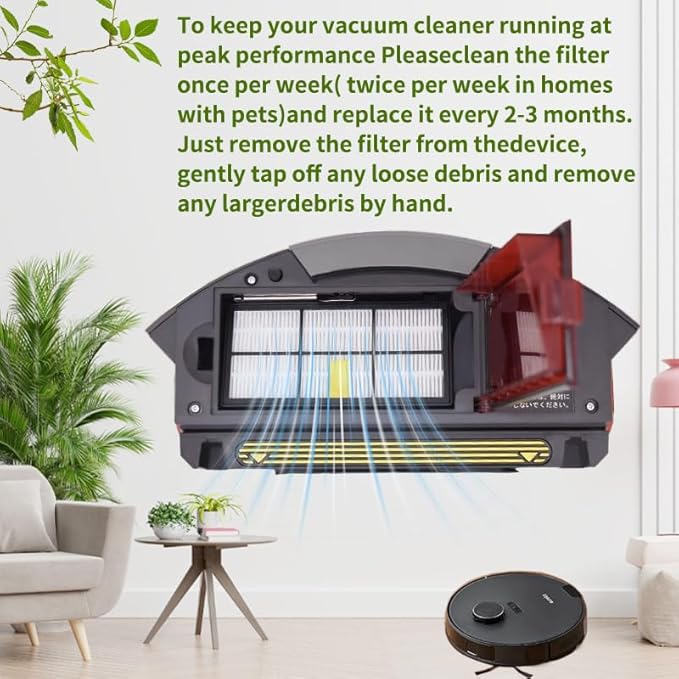 LOTIN 12 Pack HEPA Filter Filters for Roomba 800 900 Series 860 870 871 880 960 980 Vacuum Cleaning Robots