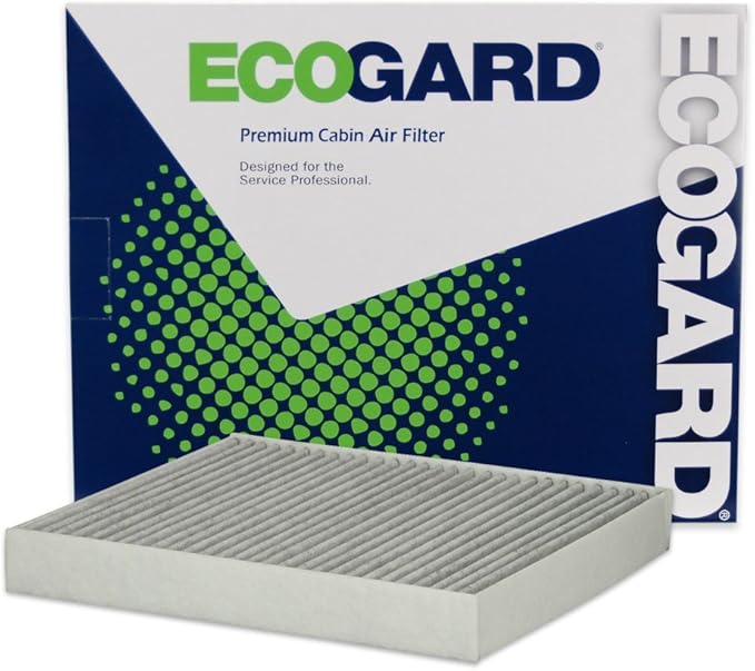 ECOGARD XC10463C Premium Cabin Air Filter with Activated Carbon Fits 2018-2024 Volkswagen Tiguan, 2019-2025 Jetta, 2022-2025 Taos, 2019-2025 Audi Q3, 2015-2025 Volkswagen GTI
