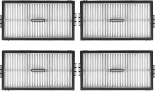 4 Pack Replacement HEPA Filters Compatible with Roborock Saros 10R /Saros Z70 /Qrevo CurvX /G20S Ultra Robot Vacuum Cleaner, Washable High-Efficiency Vacuum Filters Accessories (Not for Saros 10)