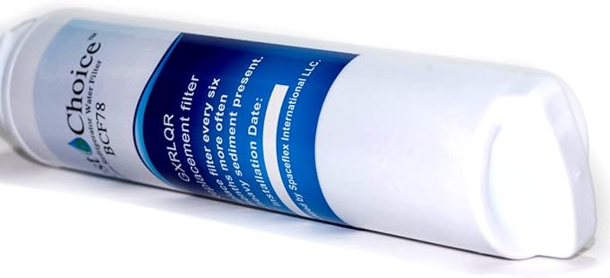 Best Choice Water Filters BCF78 Compatible with GE GXRLQR Certified Refrigerator Replacement Cartridge Fits GXRLQ, GX1S50, GXSTQ, GXRLOR SmartWater Twist and Lock Inline Filter (3-Pack)
