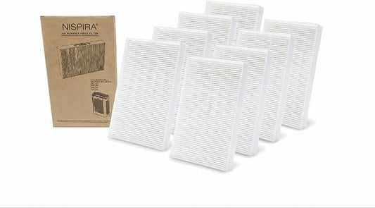 Nispira HPA300 HPA200 Filter R Replacement for Honeywell Air Purifier InSight HPA5300 HPA100 HPA090 HPA250 HPA200 HPA5300 True HEPA HRF-R1 HRF-R2 HRF-R3. 8 Packs