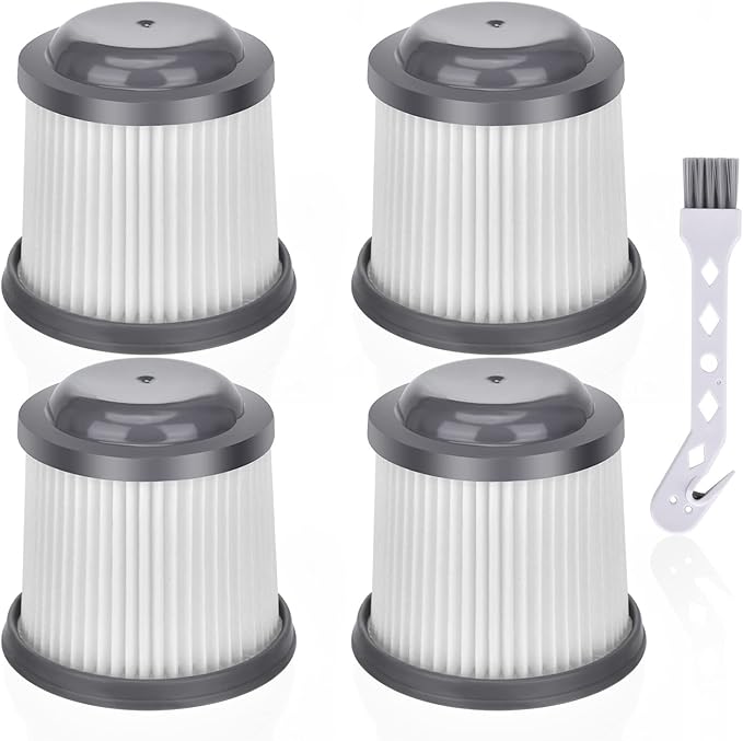 PVF110 Filter Replacement for Black and Decker Pivot Vac PHV1810 BDH2000PL PHV1210 PHV1410 BDH2020FLFH BDH1620FLFH Handheld Vacuum, Part # PVF110, 4 Pack PVF110 HEPA Filter