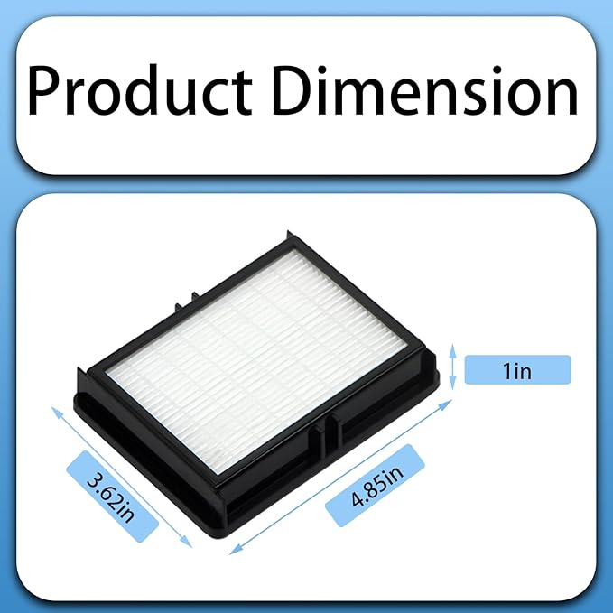 2 Pack HF1000 HEPA Filters Compatible with Oreck Buster BB1000, BB1100 Series and CC1600 Vacuums, Compare to Part# HF-1000