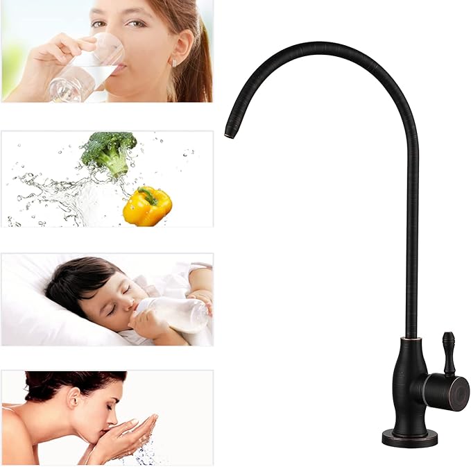 Drinking Water Faucet, RO Faucet, for Under Sink Water Filter System Kitchen Reverse Osmosis, Oil Rubbed Bronze