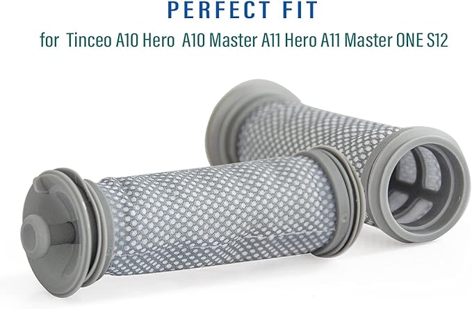 4 Pack Pre-Filters Replacement Filter Compatible with Tineco A10/ A11/ S10/ S11/ S15 Hero/Master Cordless Stick Vacuum Cleaner