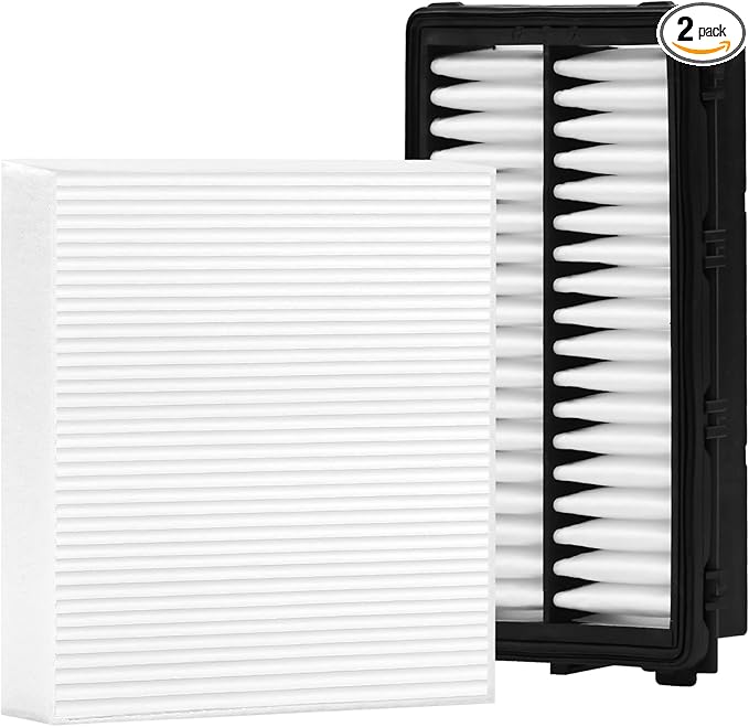 White Cabin Filter & Engine Air Filter Kit for Hyundai Sonata 2026 2025 2024 2023 2022 2021 2020 (Except Hybrid)