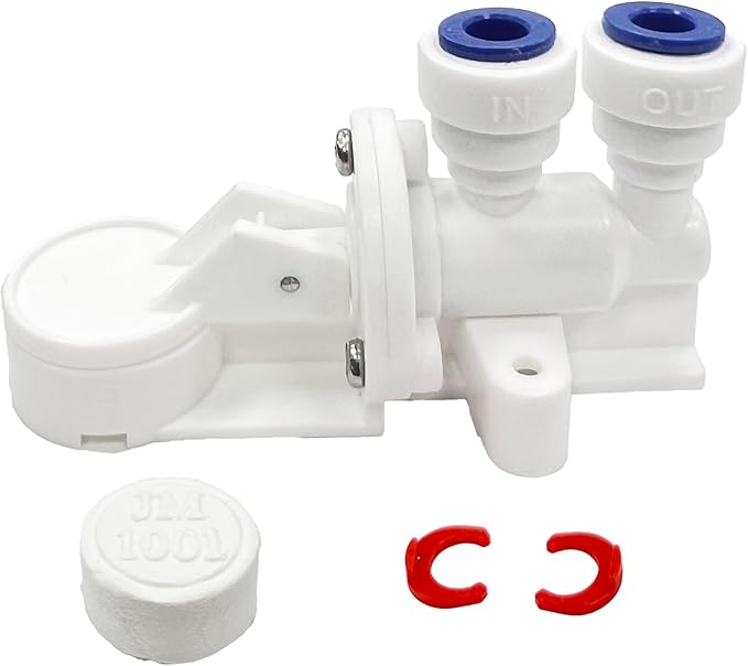 Max Water Leak Detector Automatic Shut-Off Valve – Stop Water Supply When Water Leaks for RO (Reverse Osmosis) and Under Sink Water Filtration System (Leak Detector Shut Off Valve 20 MM Pad)