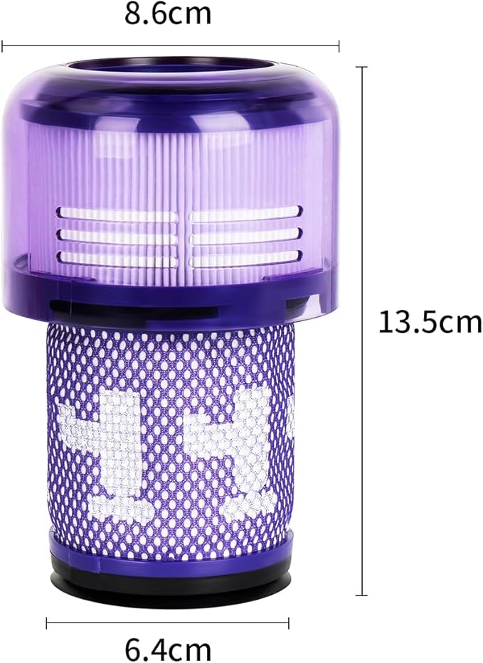 WuYan Replacement HEPA Filters for Dyson V12 Detect Slim,V12 Slim SV20 Removable and Washable Vacuum Cleaner Filter Replacement