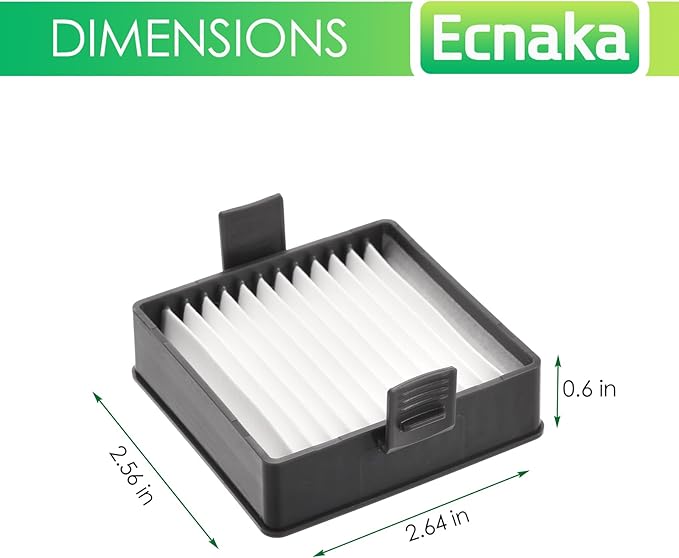 6 Pack A32VC04 Filter Compatible with Ryobi Hand Vacuum Filter P712 P713 P714K 18V Hand Vacuum，Replace 019484001007 533907001 Vacuum & Dust Collector Filters