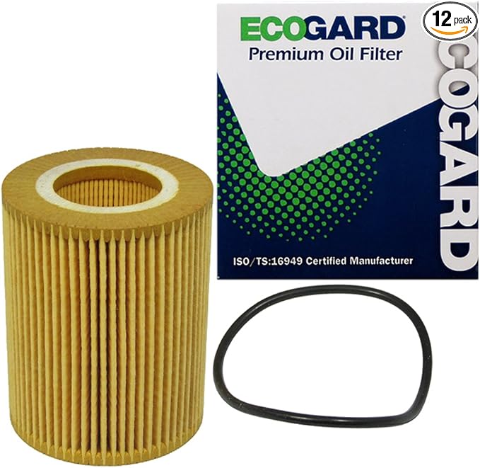 ECOGARD X5692 Premium Cartridge Engine Oil Filter for Conventional Oil Fits Volvo XC90 3.2L 2007-2014, XC60 3.0L 2010-2016, XC60 3.2L 2010-2015, XC70 3.2L 2008-2015, S80 3.2L 2007-2014