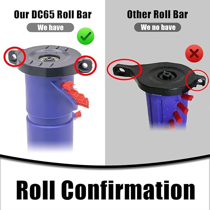 Chuancheng Brushroll Roller Bar Brush Compatible with Dyson DC65 DC66 Vacuum Cleaner Accessories Spare Parts No. 966098-01