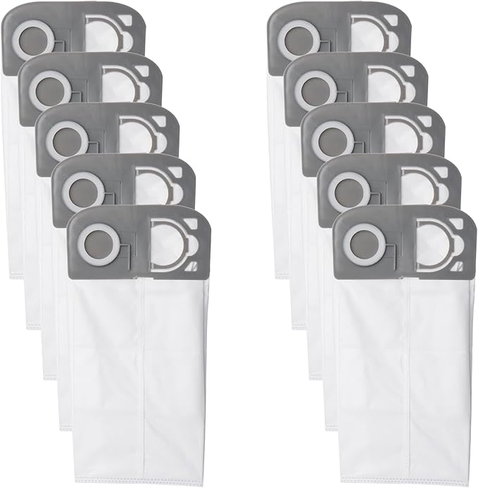 10 Pack HEPA R25 Vacuum Replacement Bags for Riccar R25 Series R25S, R25D, R25P Upright Vacuums Cleaner, R25HC-6