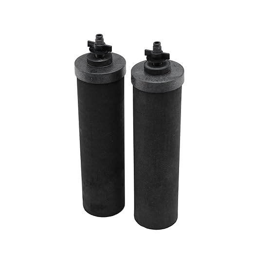 Travel Berkey Gravity-Fed Water Filter System with 2 Black Berkey Elements Plus Deluxe 7" Stainless Steel Water View Spigot